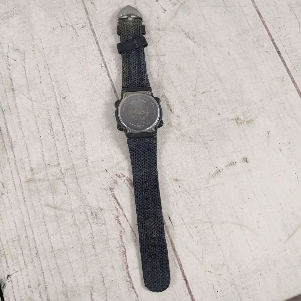 NEW BATTERY - Vintage Timex Expedition Watch 866 100M Indiglo Multi Time - USED